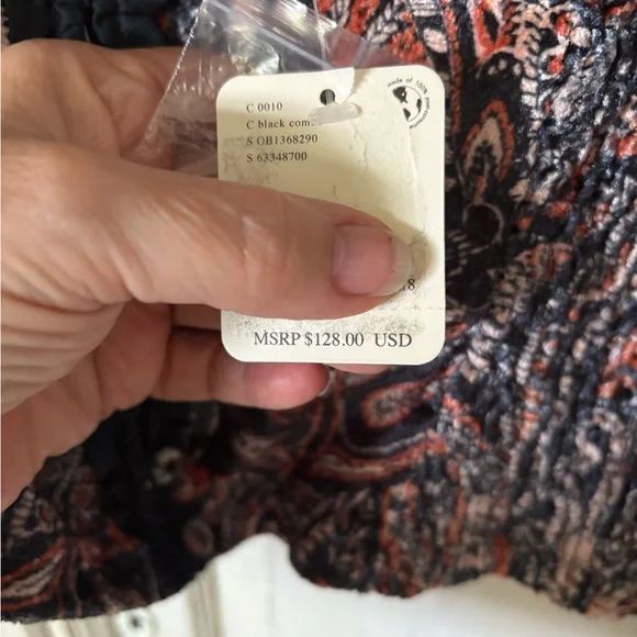 Free people cropped long sleeve m shirt NWT - Picture 6 of 15